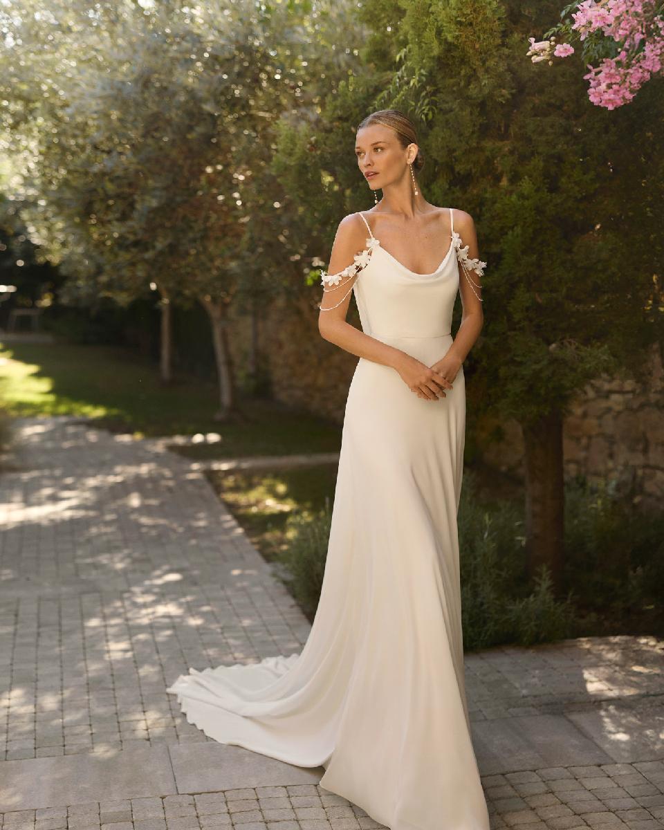 Vestido de novia Alma Novia MARA con escote drapeado