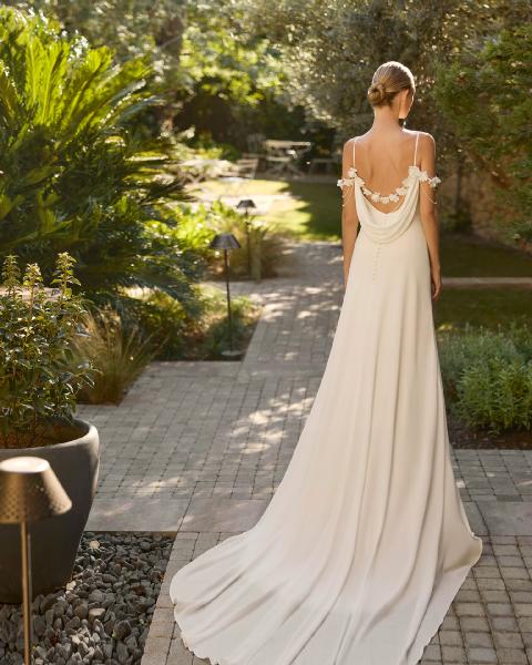 Vestido de novia Alma Novia MARA con escote drapeado - Imagen 3