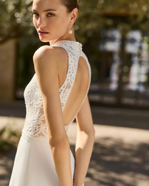 Vestido de novia Alma Novia MARY con escote halter - Imagen 2