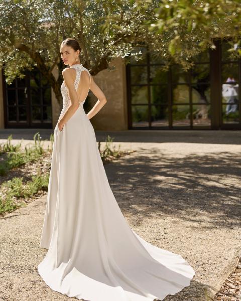 Vestido de novia Alma Novia MARY con escote halter - Imagen 3