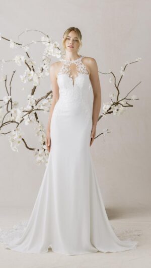 Vestido de novia Morilee SAI 1010013 con escote halter