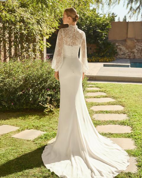 Vestido de novia Alma Novia MEGAN con sobrecuerpo desmontable - Imagen 3