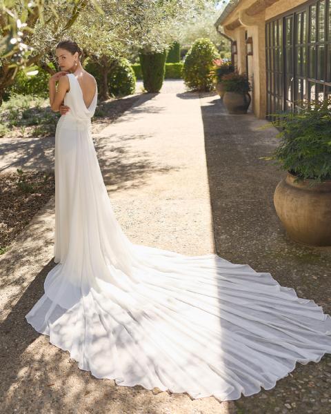 Vestido de novia Alma Novia MAVIS de dos piezas con manga larga - Imagen 2