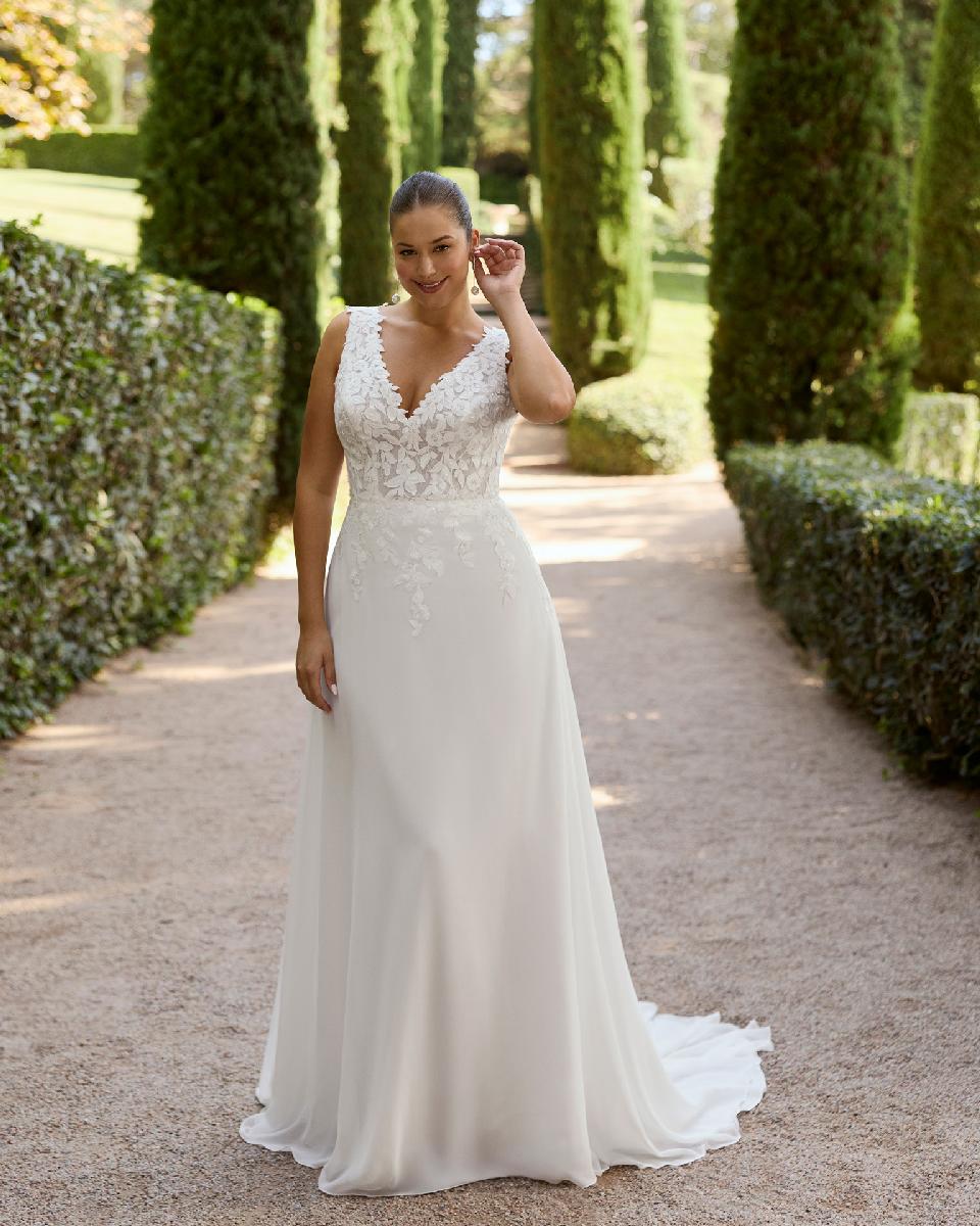 Vestido de novia Martha Blanc KEILA línea A con escote V