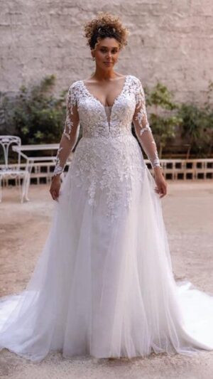 Vestido de novia Demetrios FL014 Plus Size | CRISTYANTH