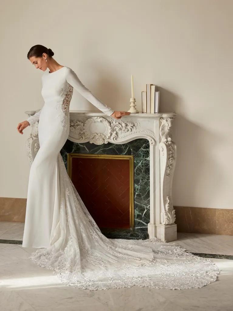 Vestido de novia sirena San Patrick KAVLY con manga larga