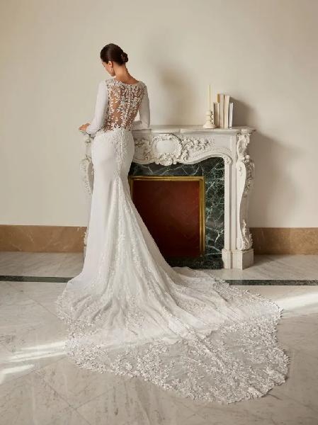 Vestido de novia sirena San Patrick KAVLY con manga larga - Imagen 2
