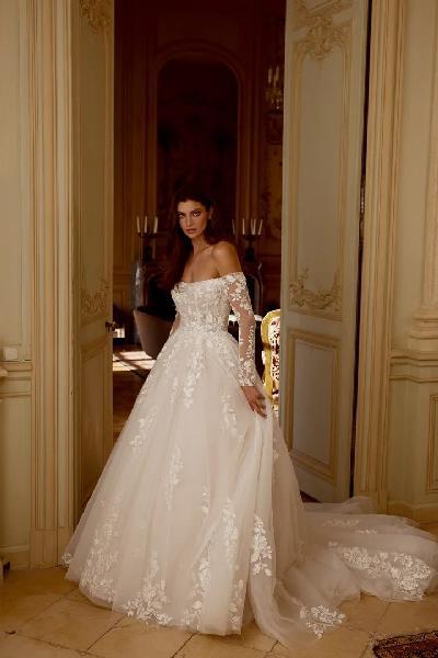 Vestido de novia Justin Alexander JANELLE 88415 con varillas visibles