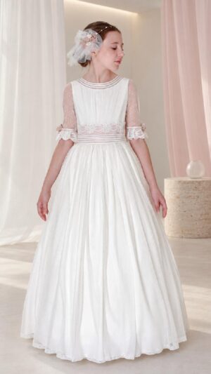 Vestido de comunion Lola Rosillo Y259 - Colección 2027