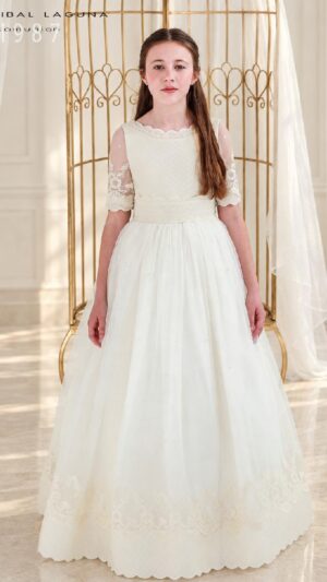 Vestido de comunion Hannibal Laguna Y302 - Colección 2027