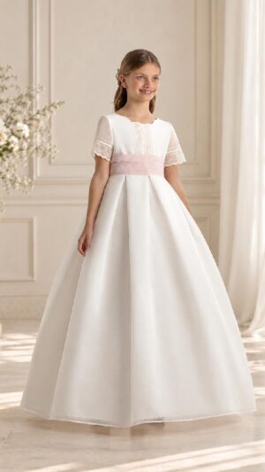 Vestido de comunión Bella Bambina 7115 - Colección 2027