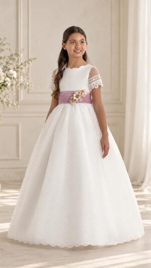 Vestido de comunión Bella Bambina 7106 - Colección 2027