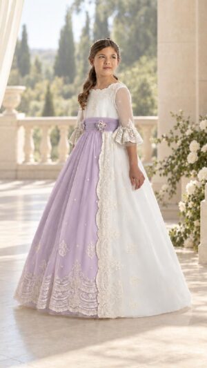 Vestido de comunión Bella Bambina 7604 - Colección 2027