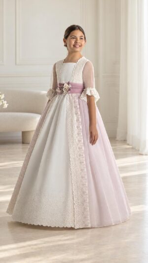 Vestido de comunión Bella Bambina 7606 - Colección 2027