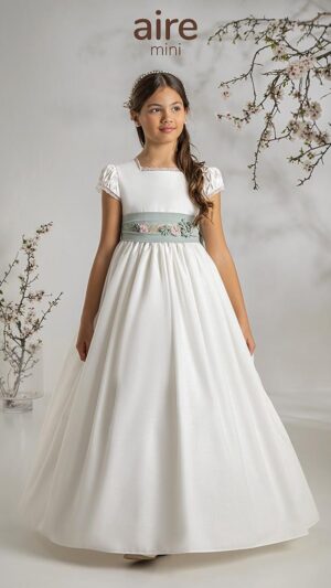 Vestido de comunión Aire Mini A954 - Colección 2027