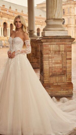 Vestido de novia línea A Kenzie de Aire Royale