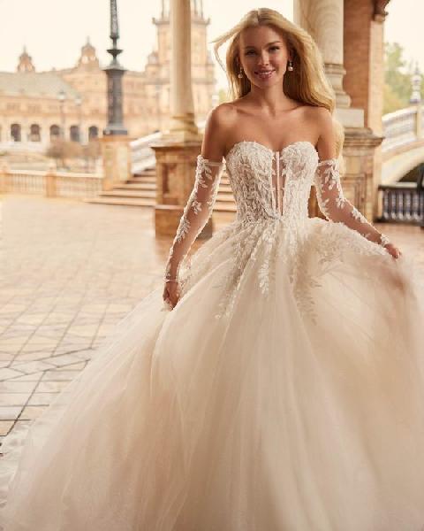 Vestido de novia línea A Kenzie de Aire Royale - Imagen 3