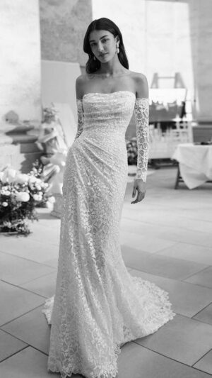 Vestido de novia de encaje Maud de Aire Barcelona