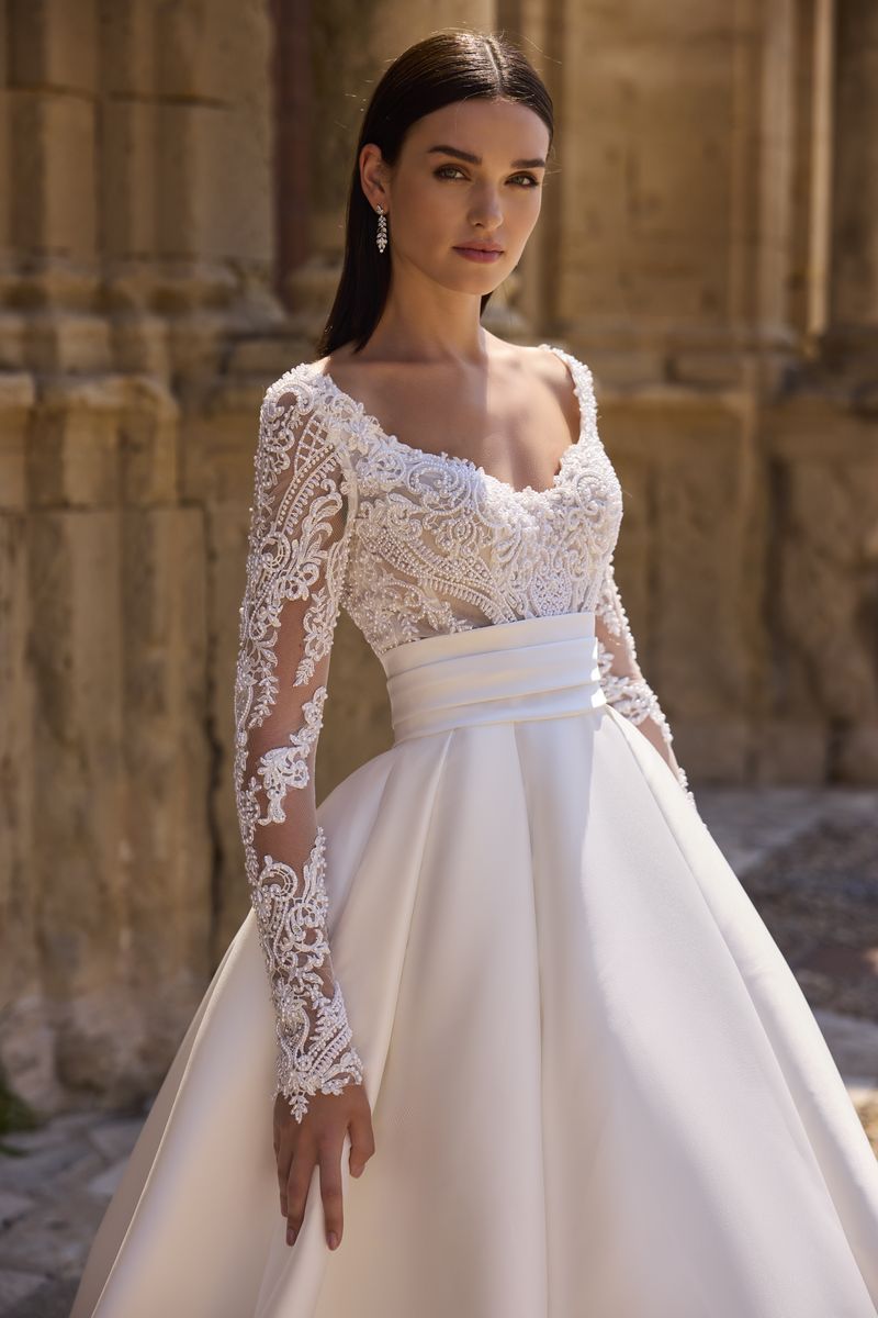 Vestido de novia romántico